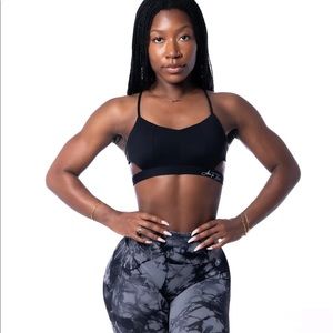 Allure by Ana/ allure the brand criss cross bra. All black. Size small